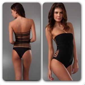 mikoh strappy back santorini one piece